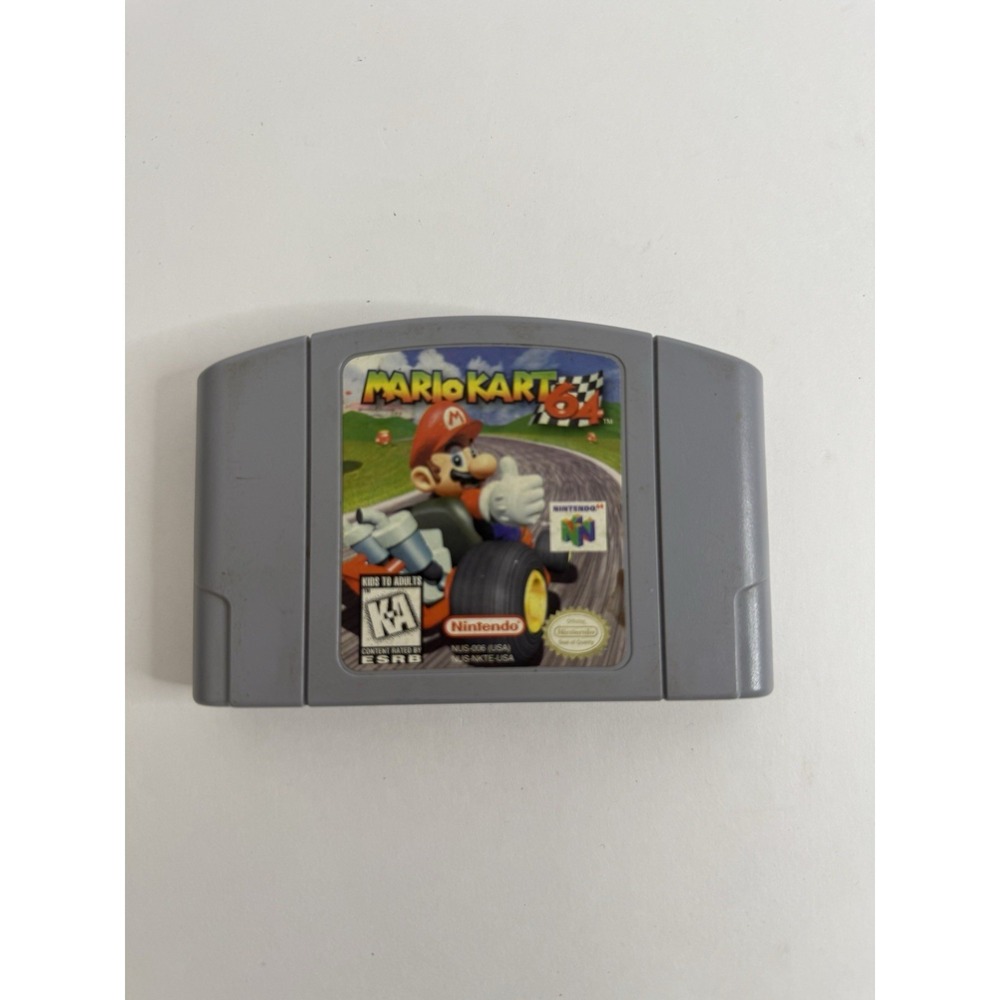 Mario Kart 64 (Nintendo 64, 1997) - Authentic Official Nintendo OEM - Tested
